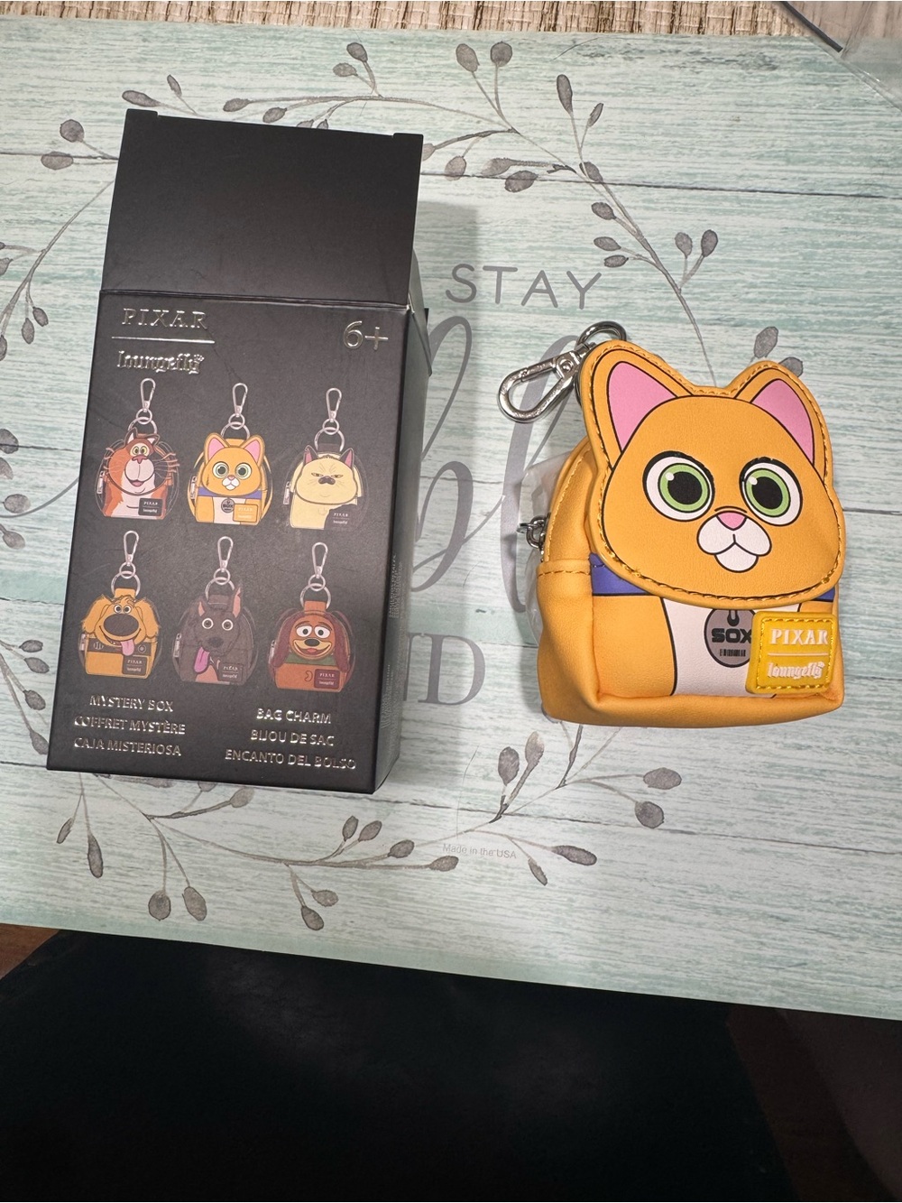 Loungefly Pixar Yellow Cat Mini Backpack Bag Charm
